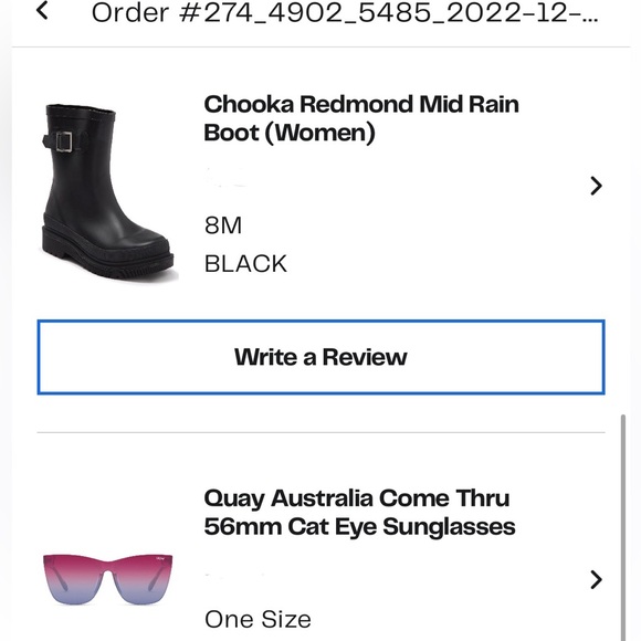 NWT Nordstrom Chooka midi Redmond buckle chunky Chelsea rain boots black size 8 - Picture 4 of 4